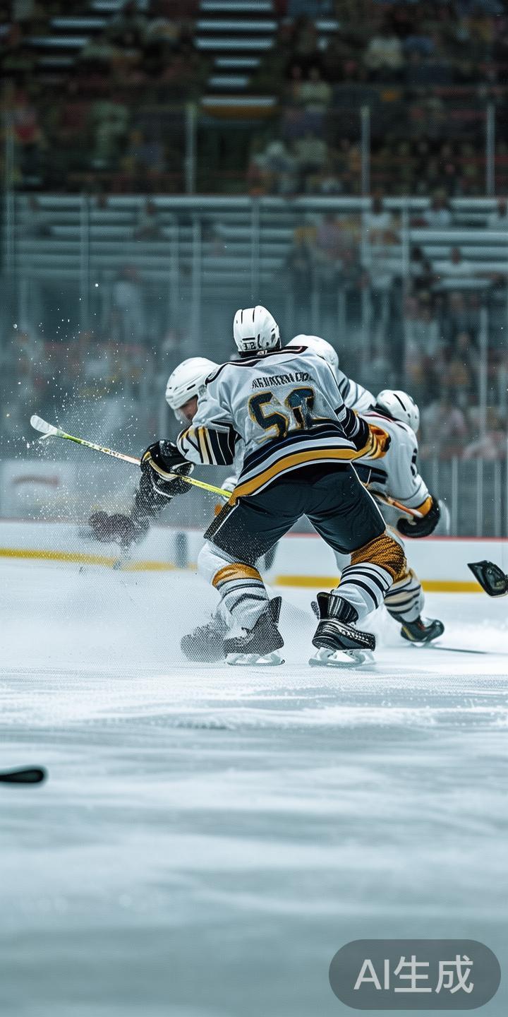 在激烈的冰球比赛中，突破技巧是球员取胜的重要手段之